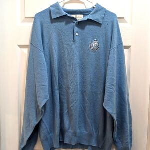 Fairway & Greene Royal County Down Golf Club Button Up Golf Sweater with Collar